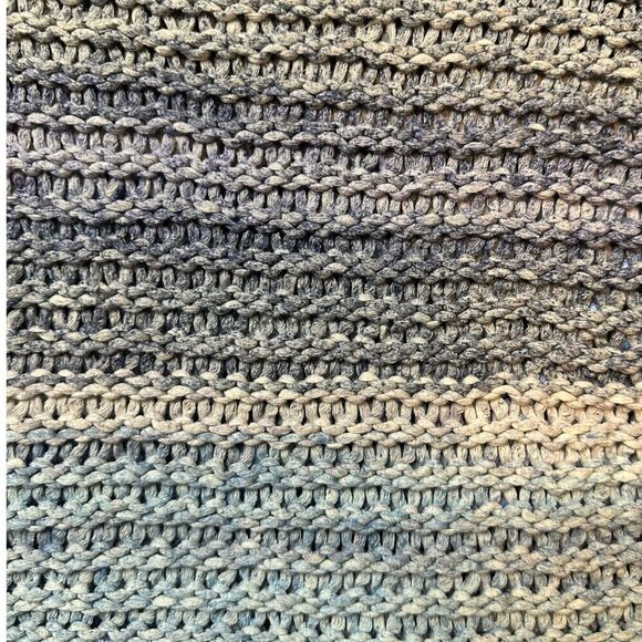 Chico’s Kimono Sleeve Sweater Open Weave in Blue & Purple Ombre Size Small NWT - Picture 4 of 10